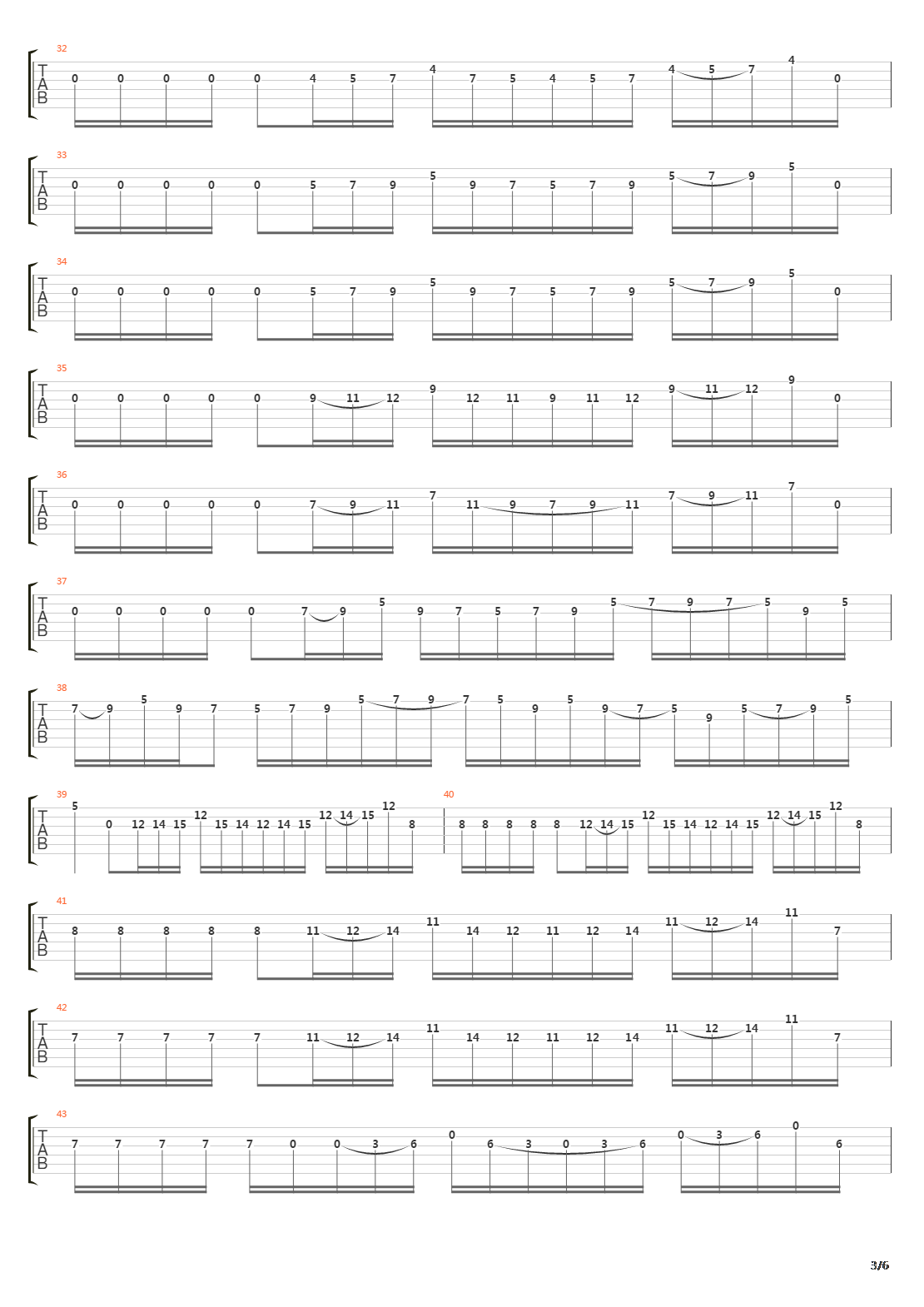 Three Es For Edward吉他谱