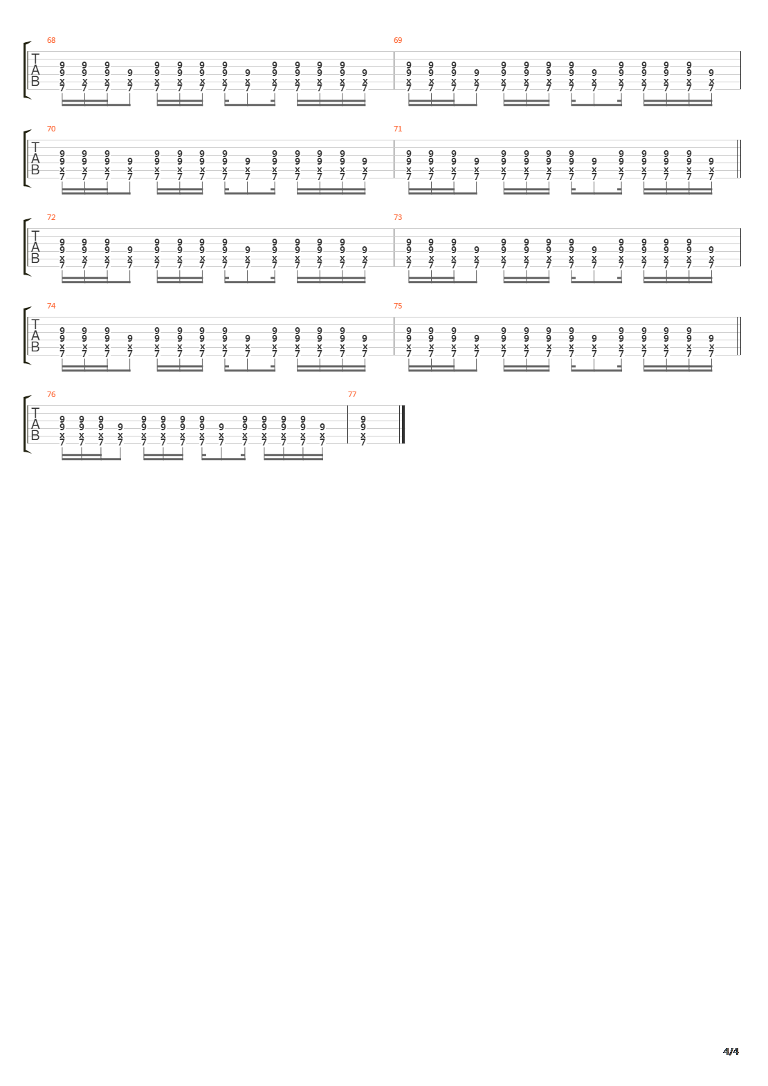 Army Reserve吉他谱