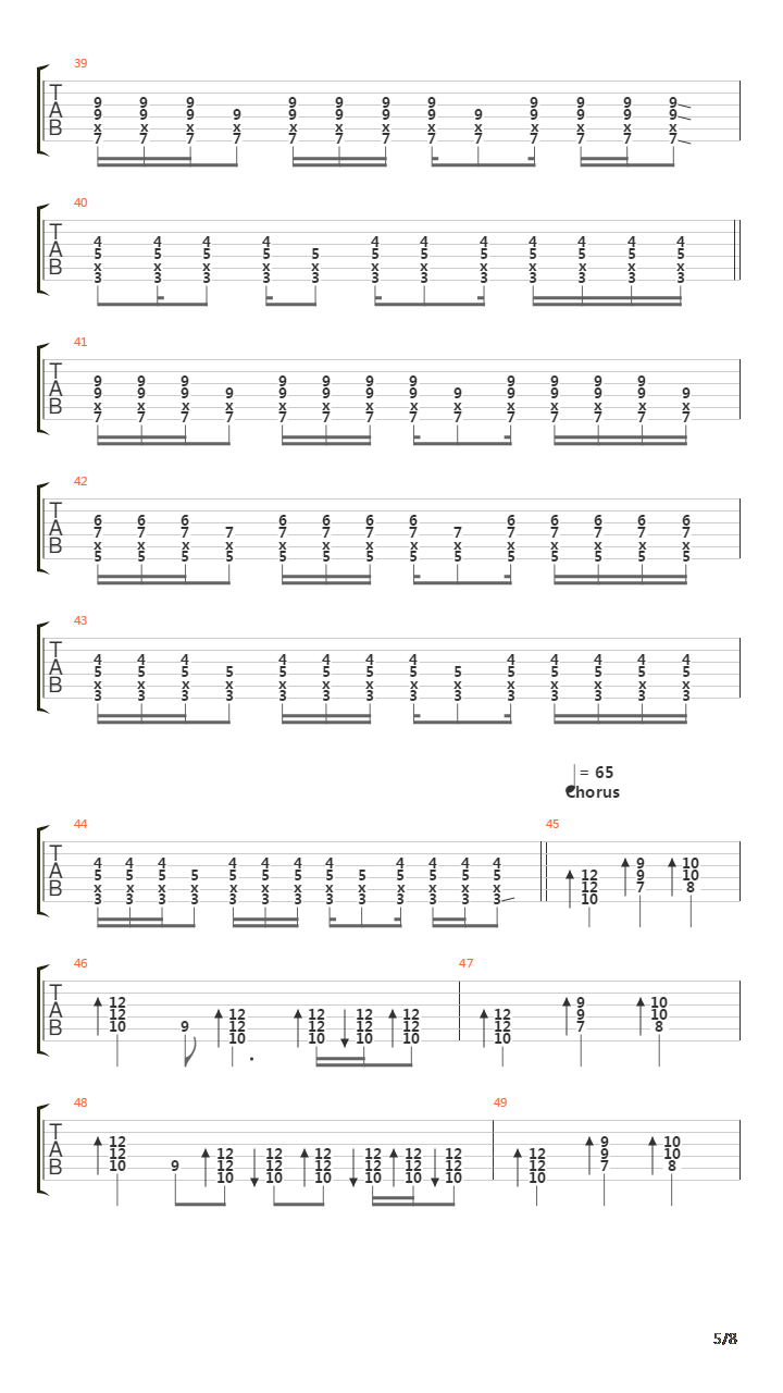 Army Reserve吉他谱