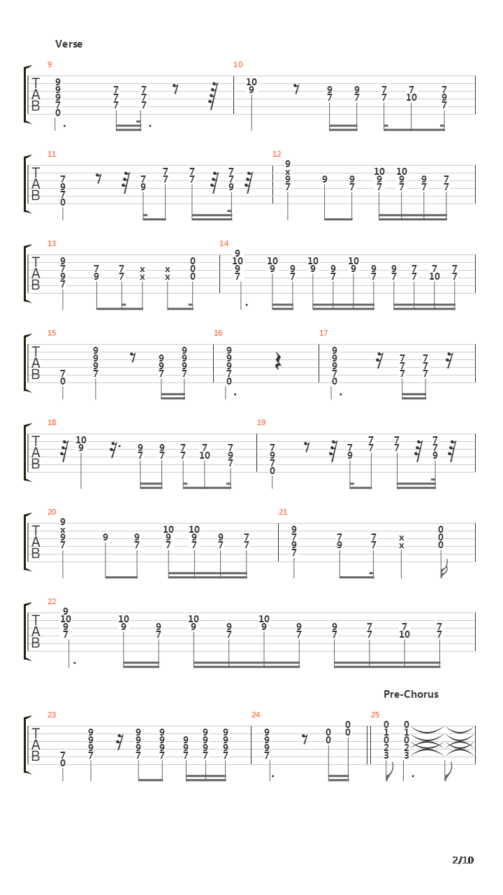 Black吉他谱