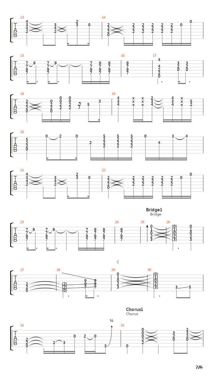 Black吉他谱