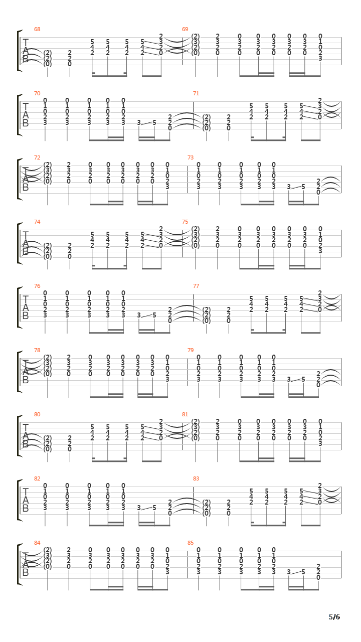 Black吉他谱