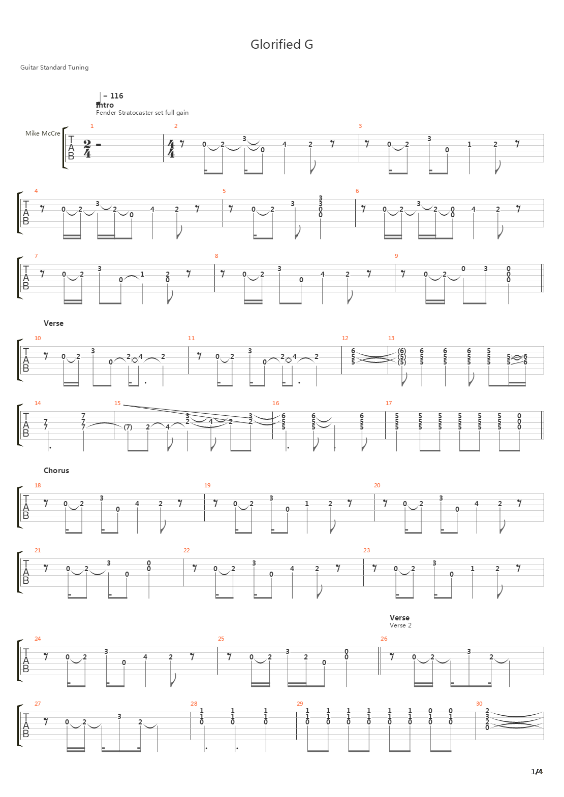 Glorified G吉他谱