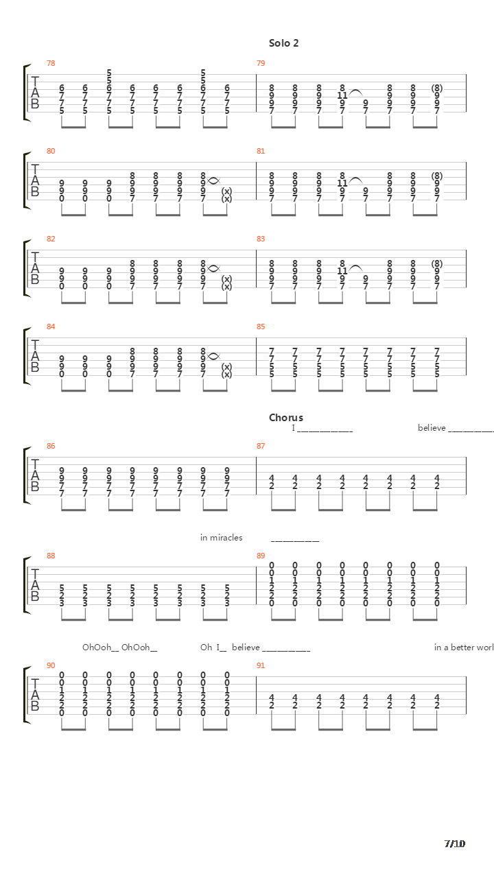 I Believe In Miracles吉他谱