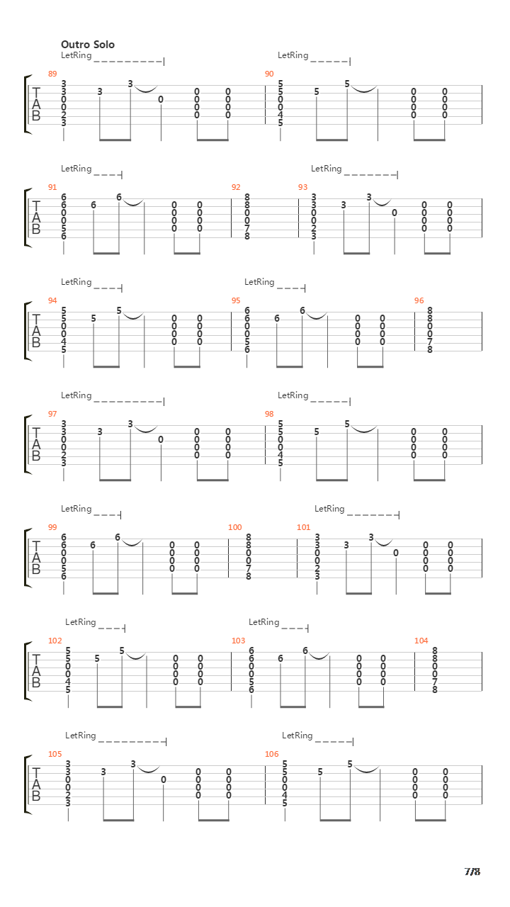 Porch吉他谱