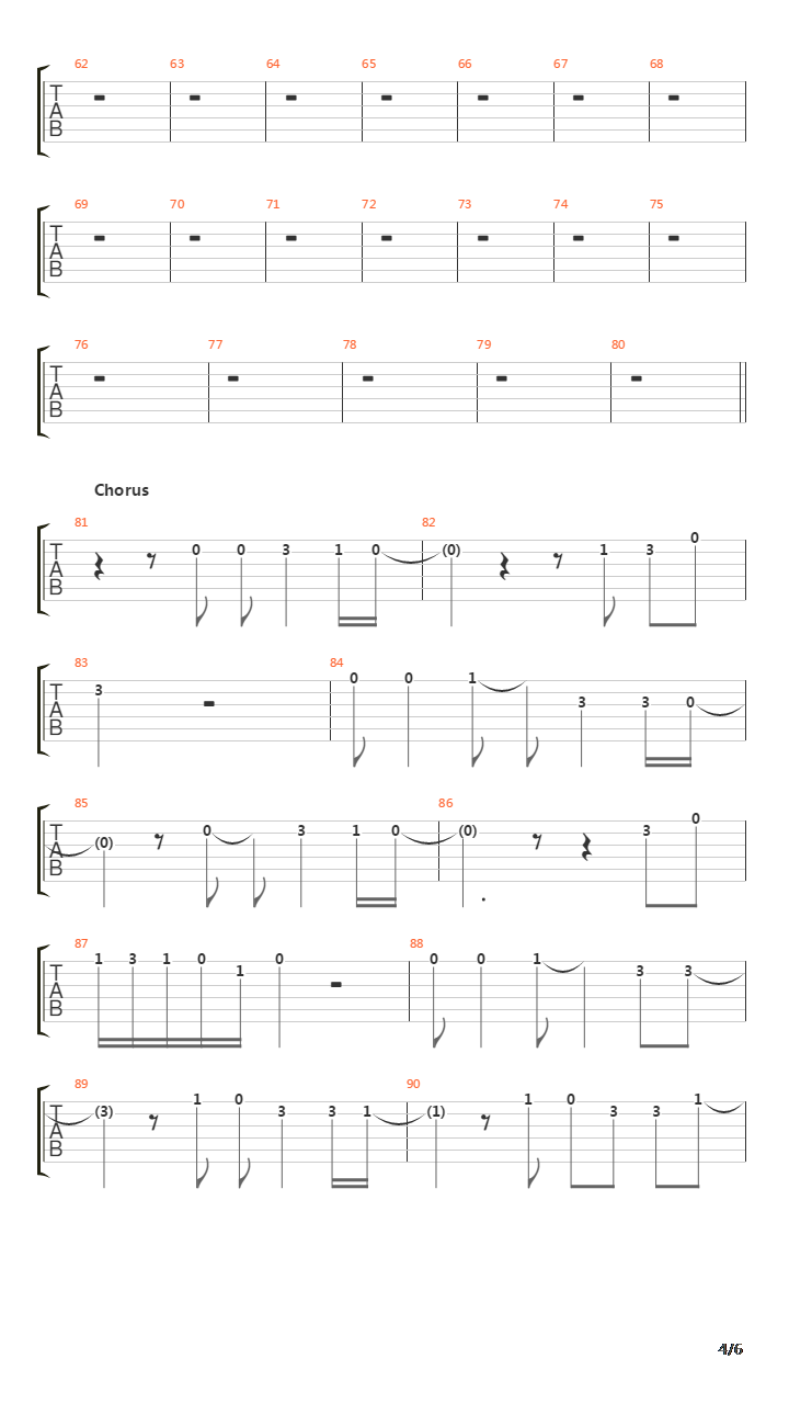 Porch吉他谱