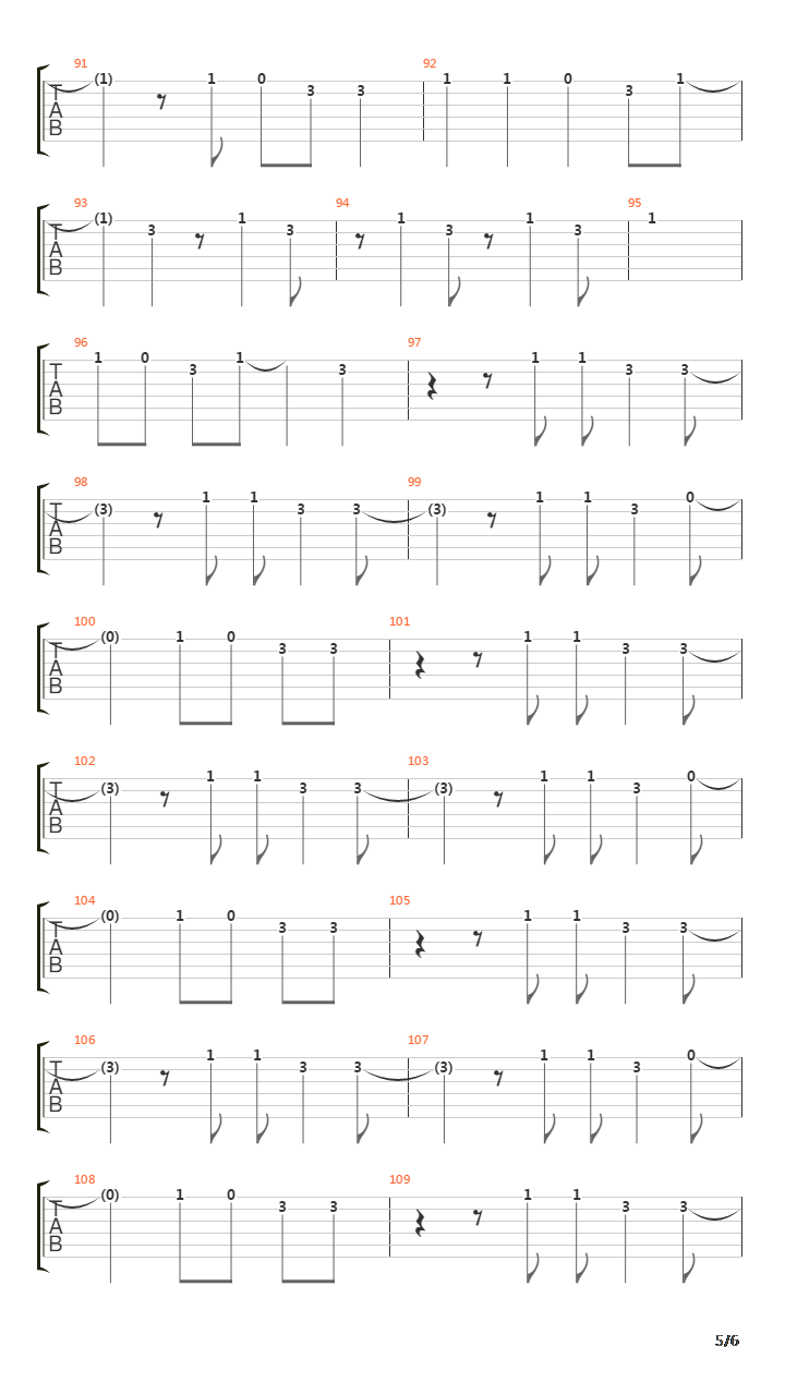 Porch吉他谱