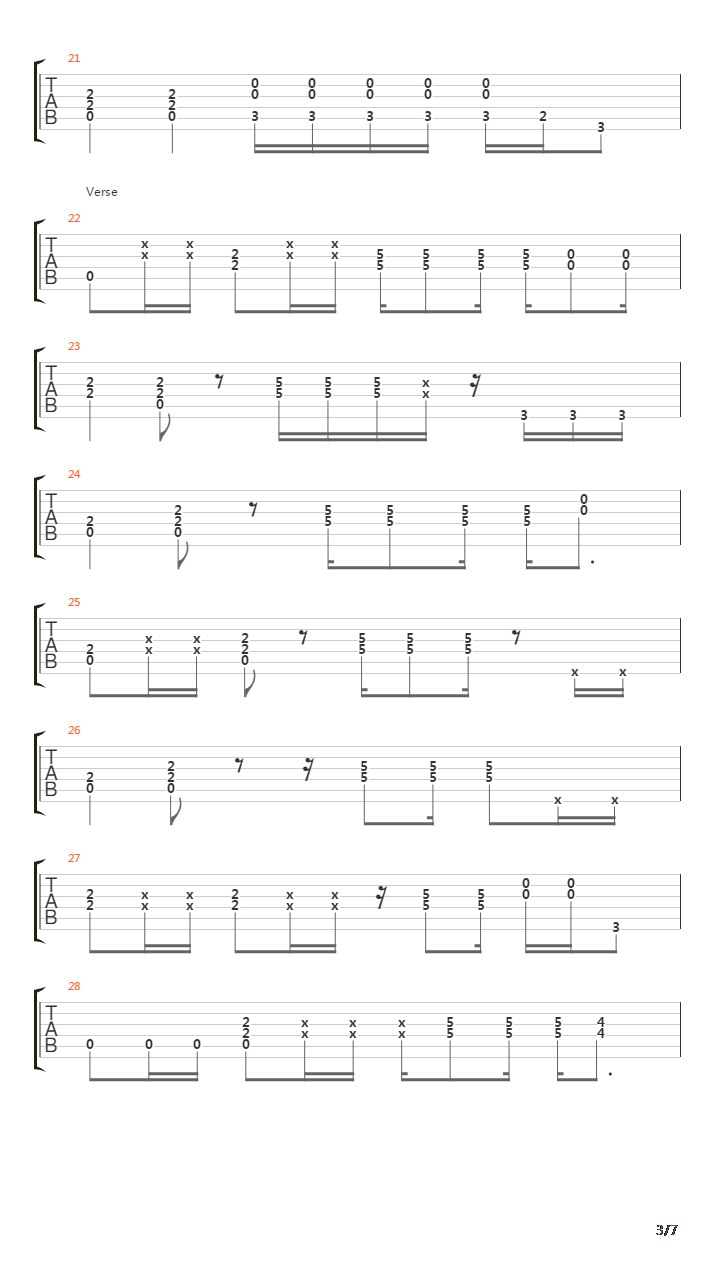 Porch吉他谱