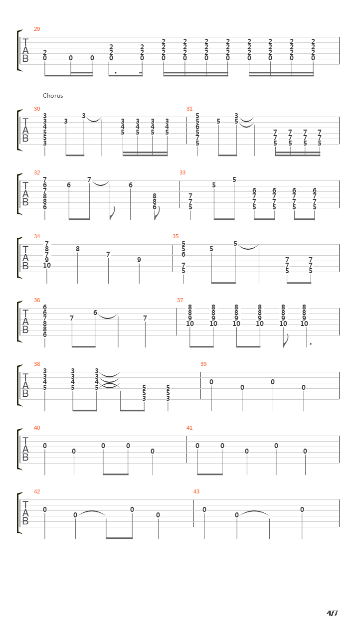 Porch吉他谱