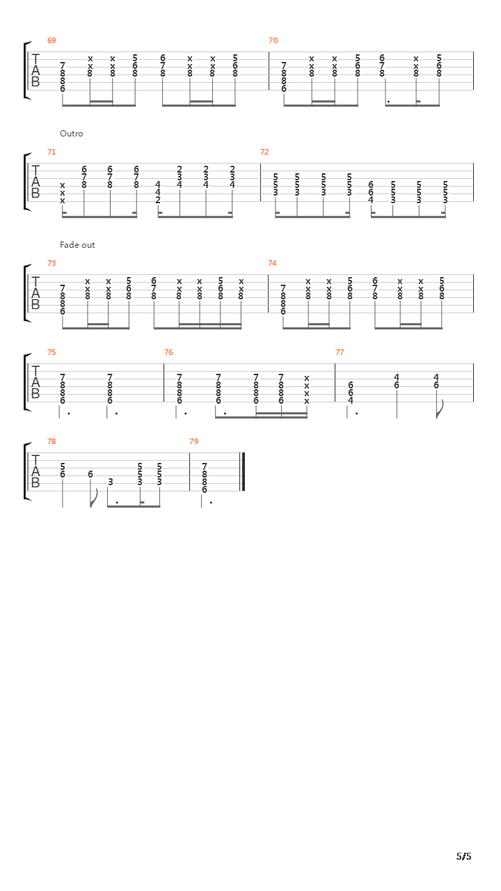 Rival吉他谱