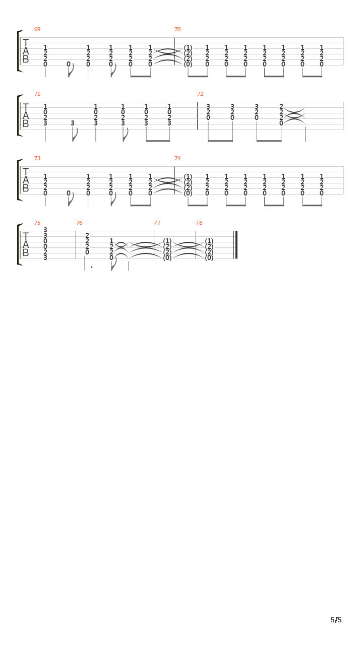 Thin Air吉他谱