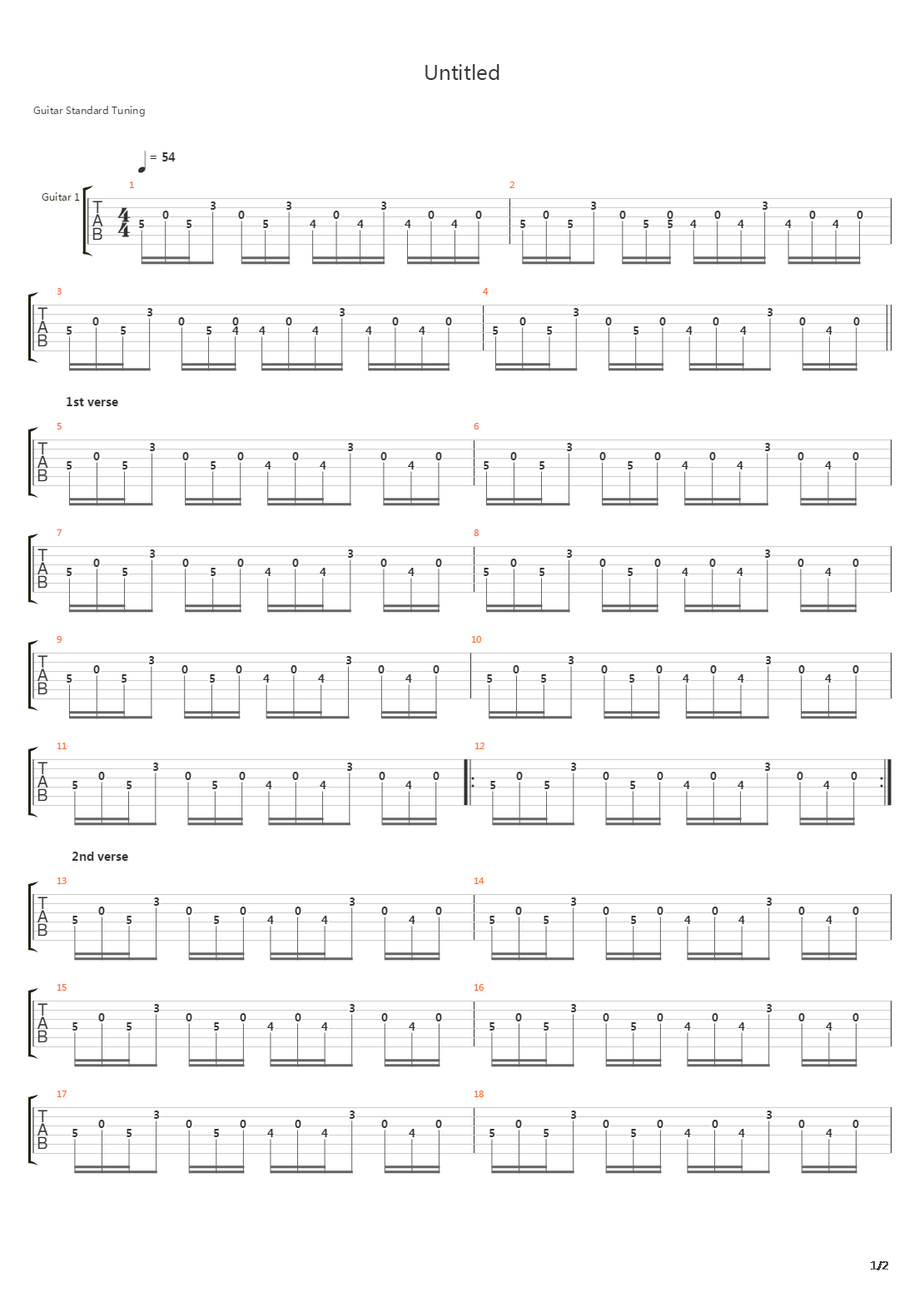 Untitled吉他谱