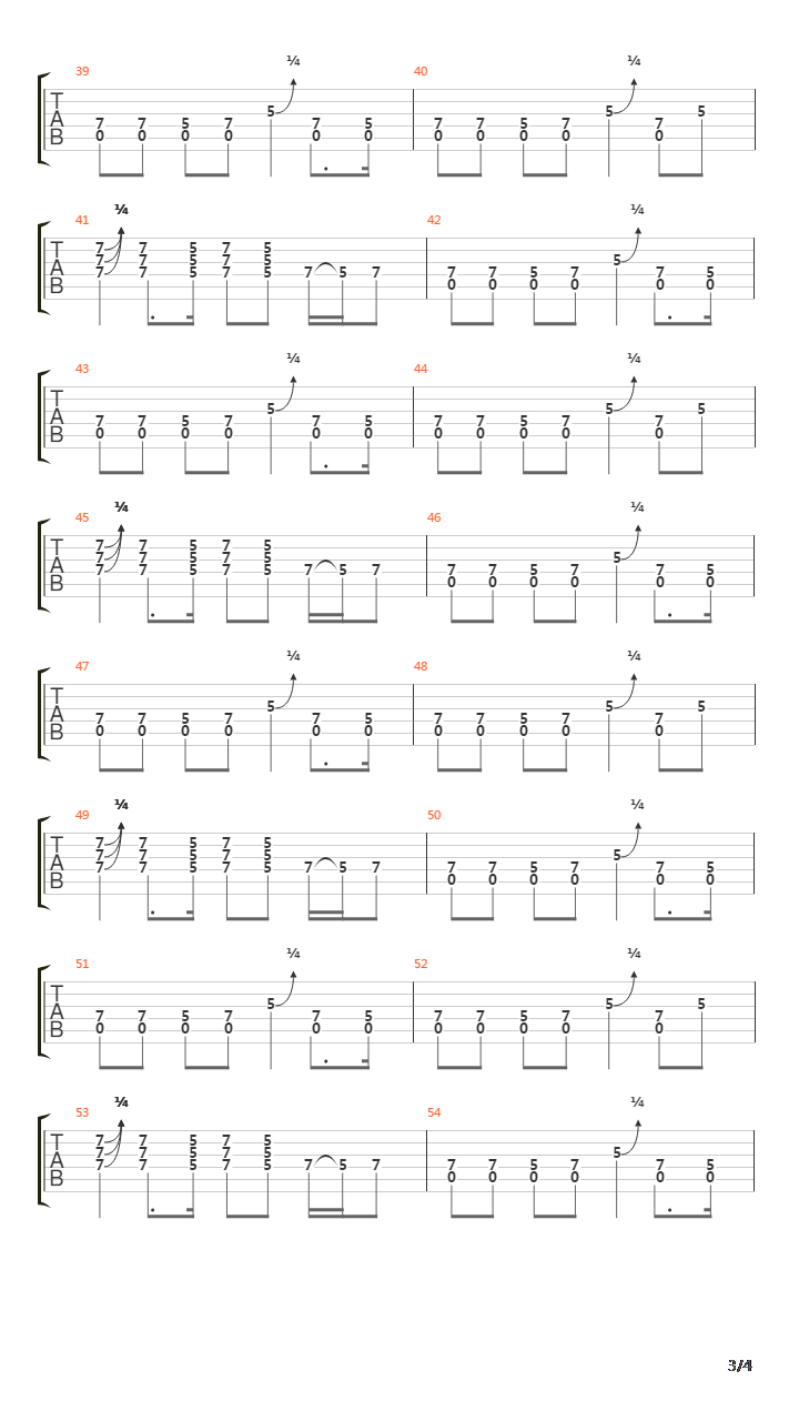 Sleep Now In The Fire吉他谱