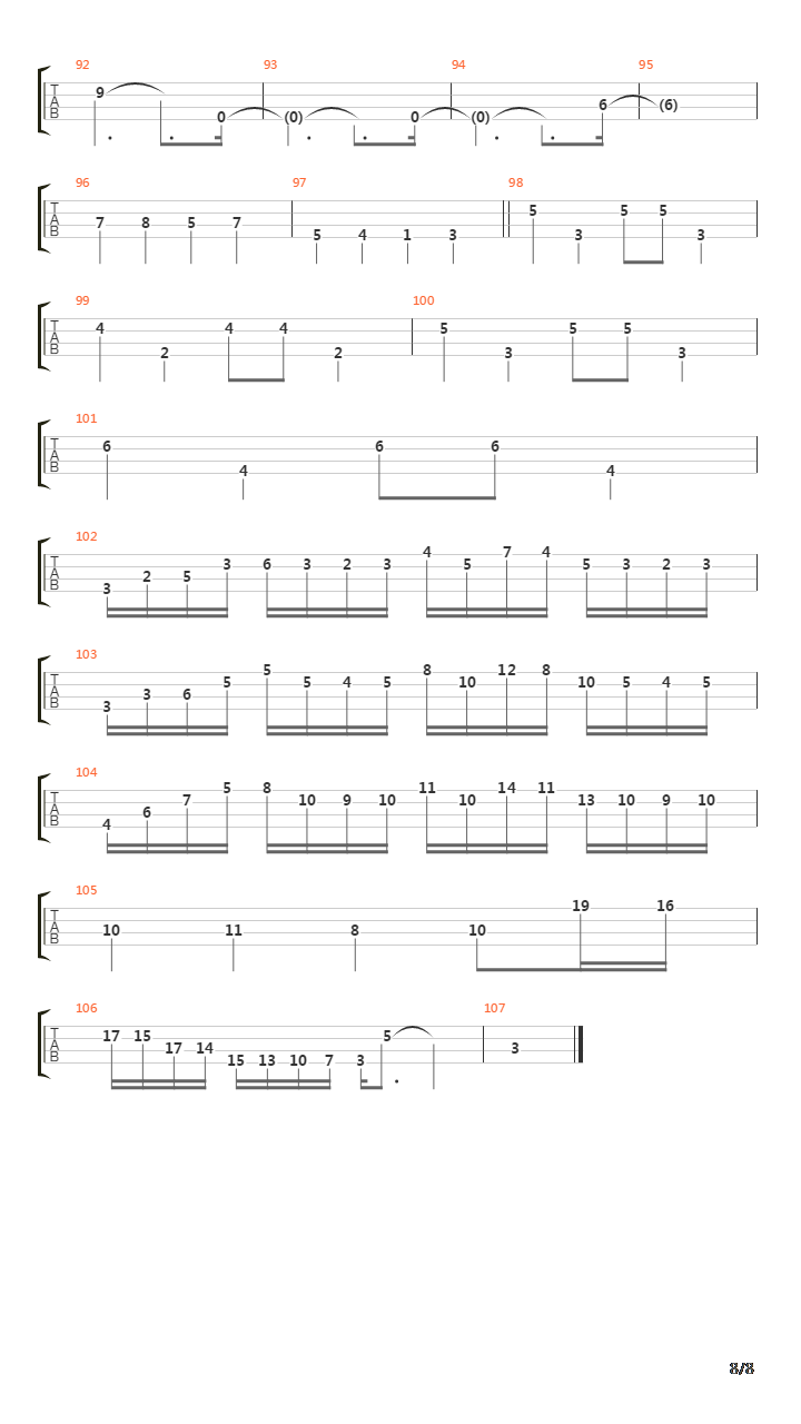 Bach练习曲(Jeff Berlin版)吉他谱