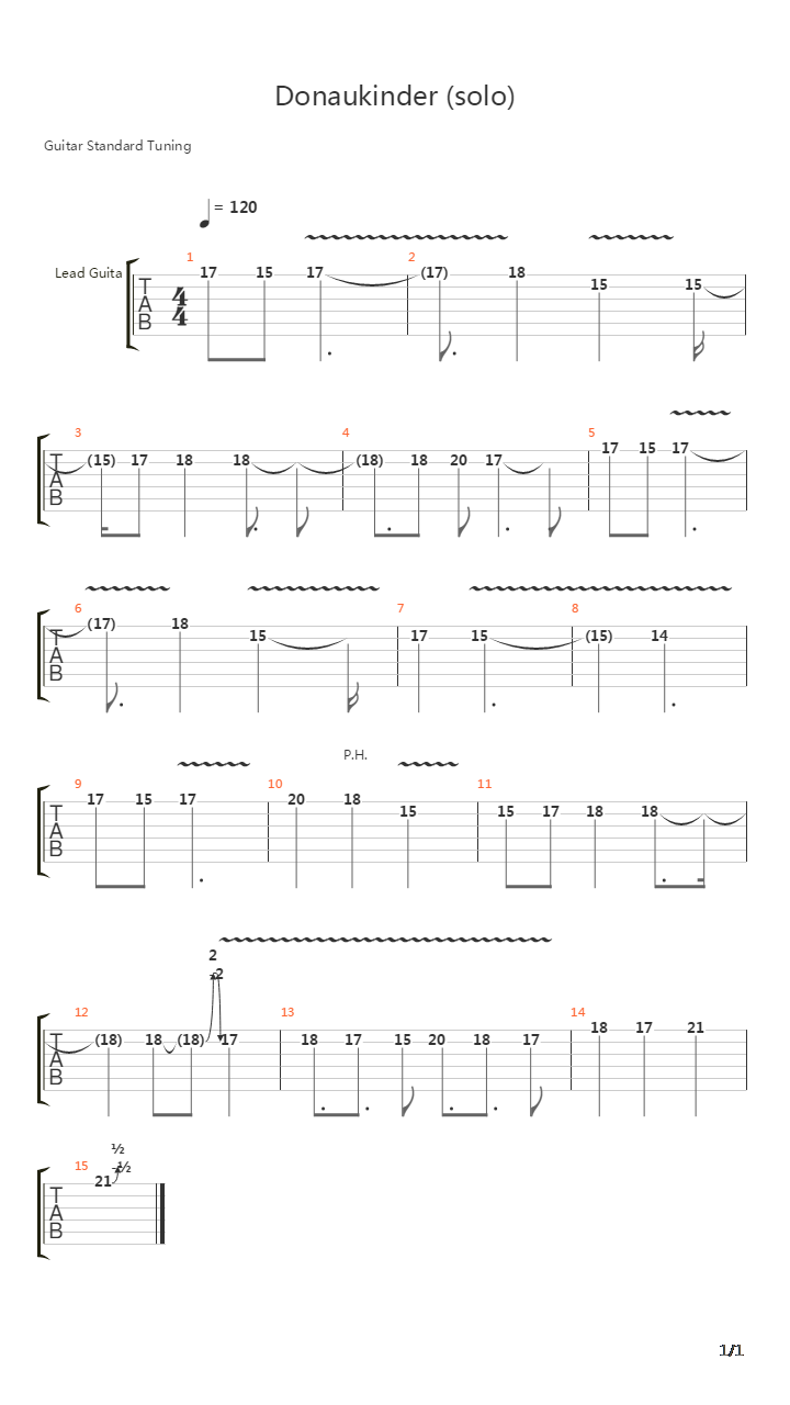 Donaukinder吉他谱