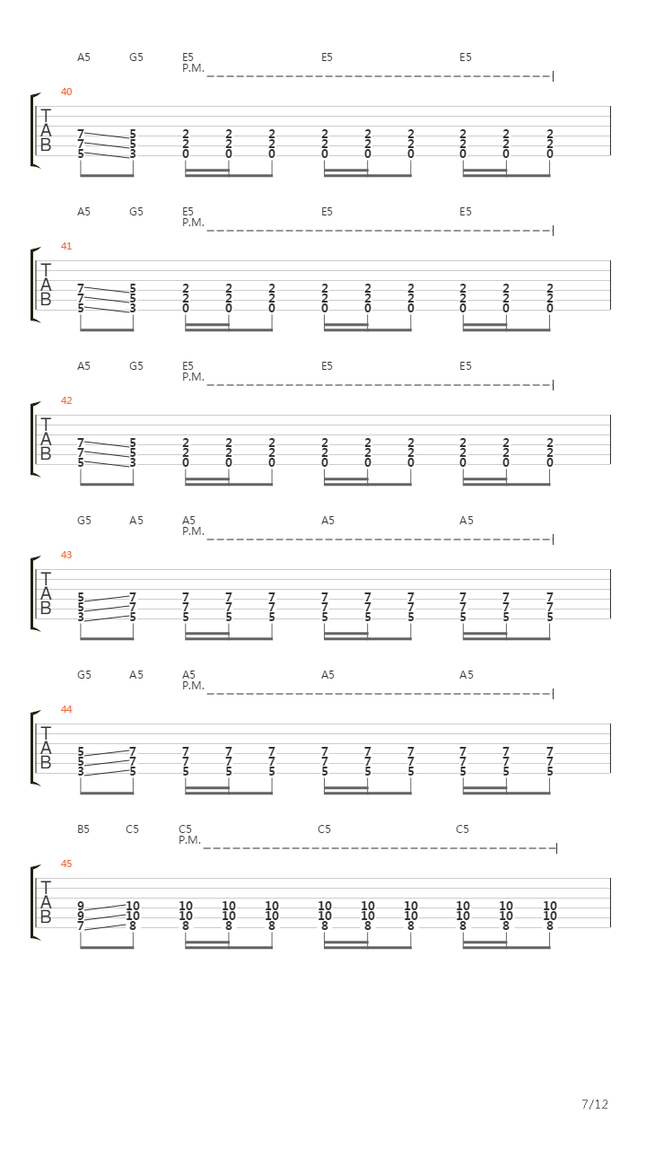 Du Hast吉他谱