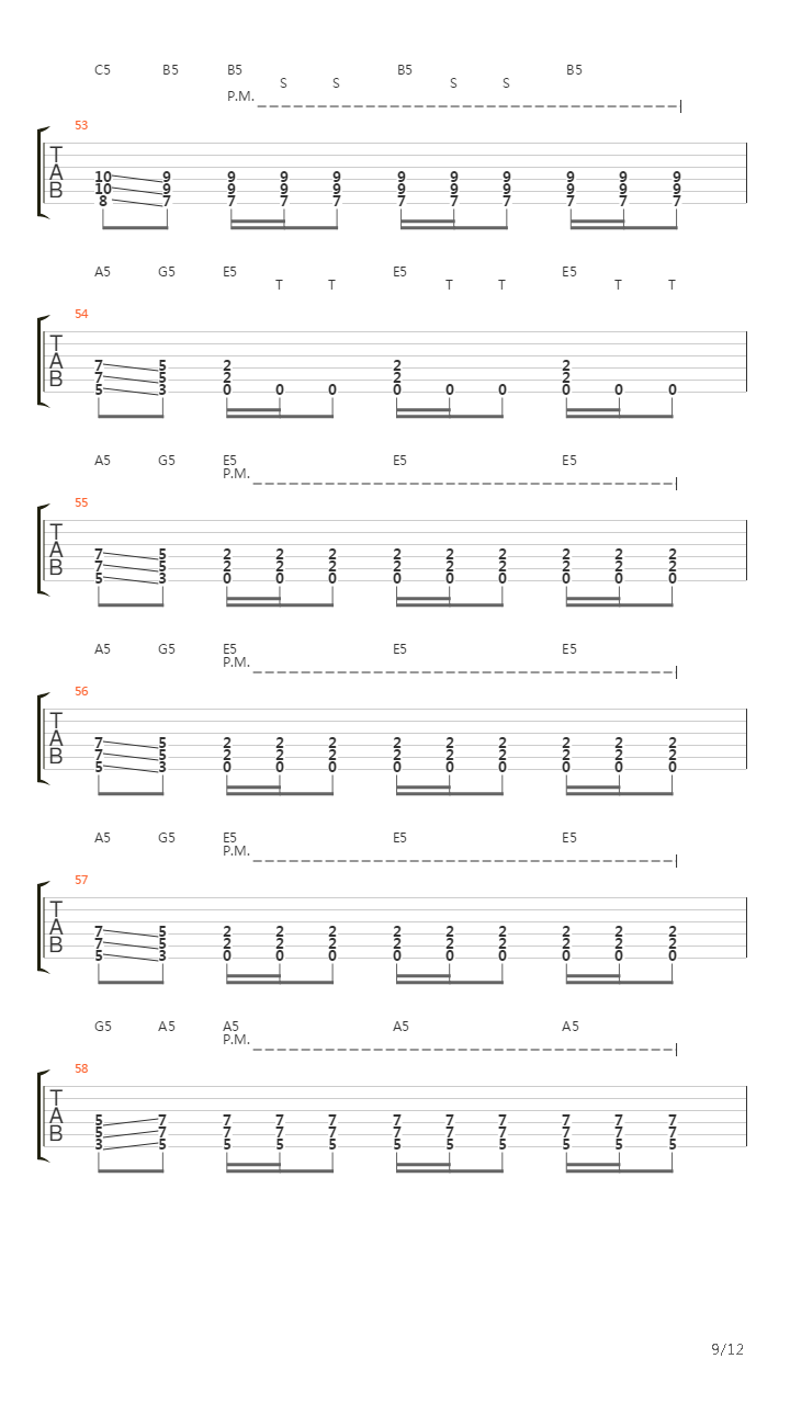 Du Hast吉他谱