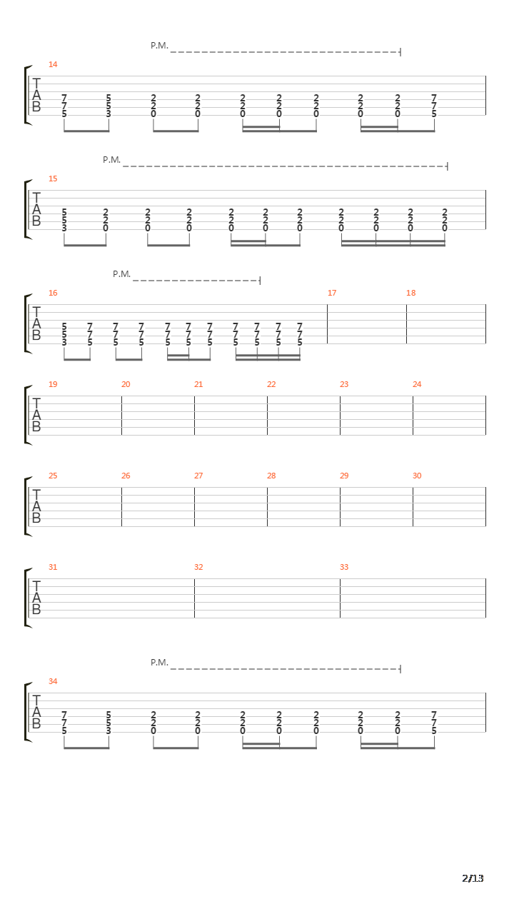 Du Hast吉他谱