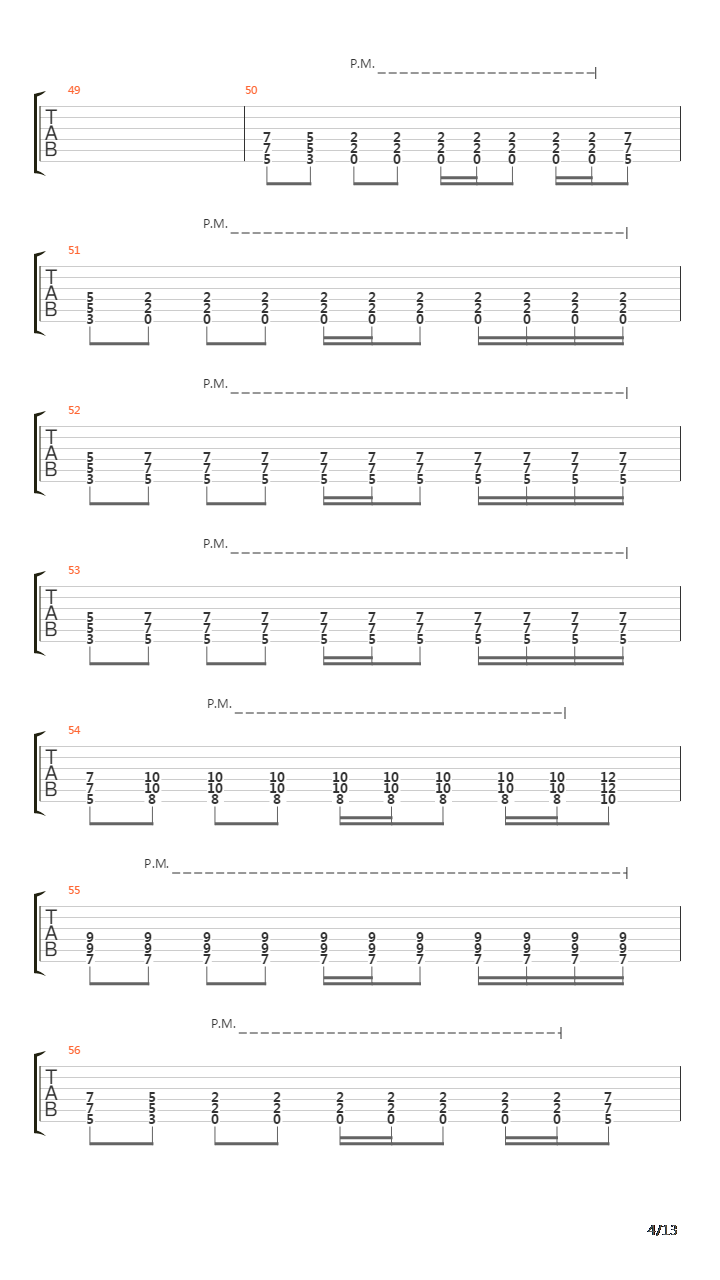 Du Hast吉他谱