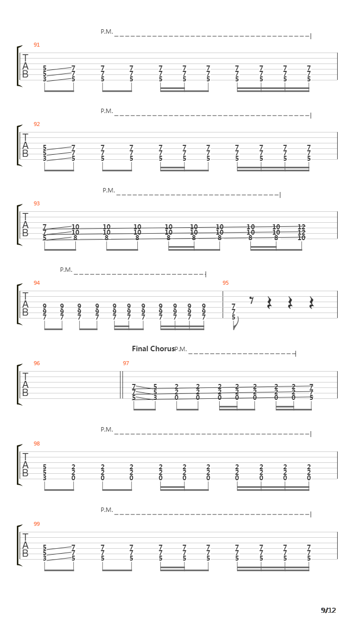 Du Hast吉他谱