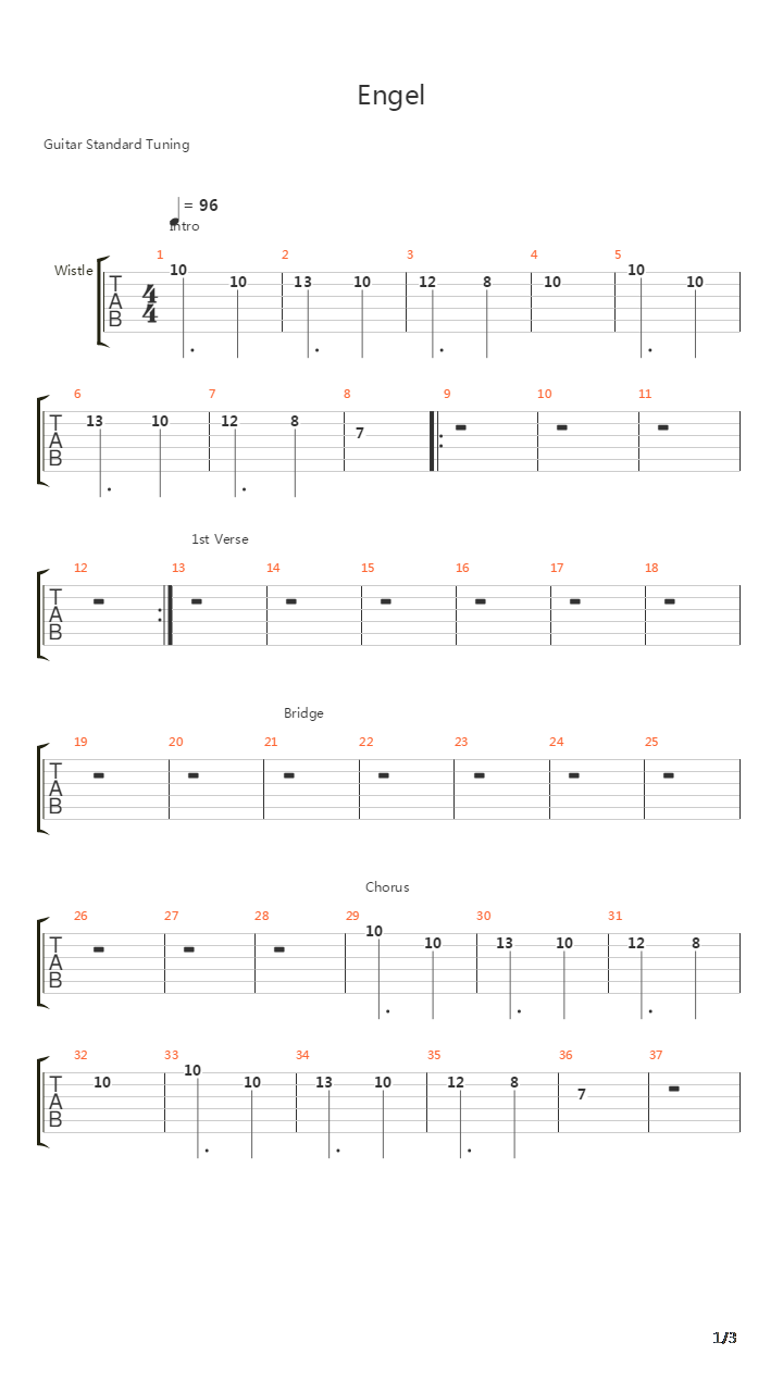 Engel吉他谱