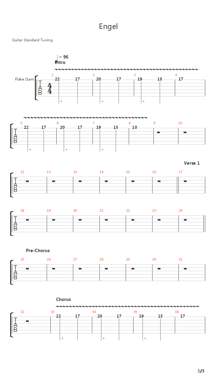 Engel吉他谱