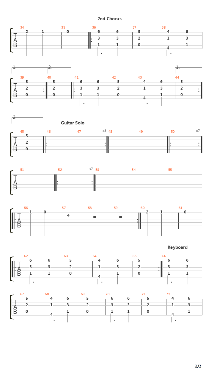 Feuerrader吉他谱