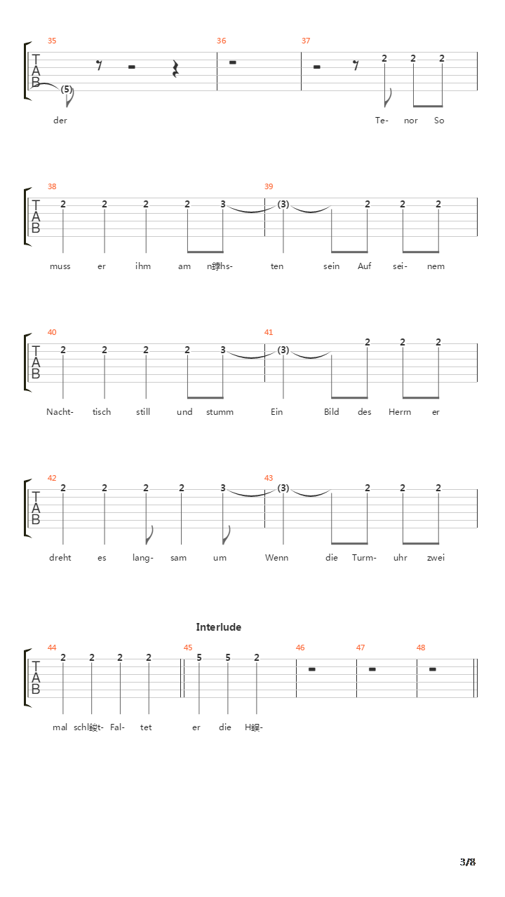 Hallelujah吉他谱