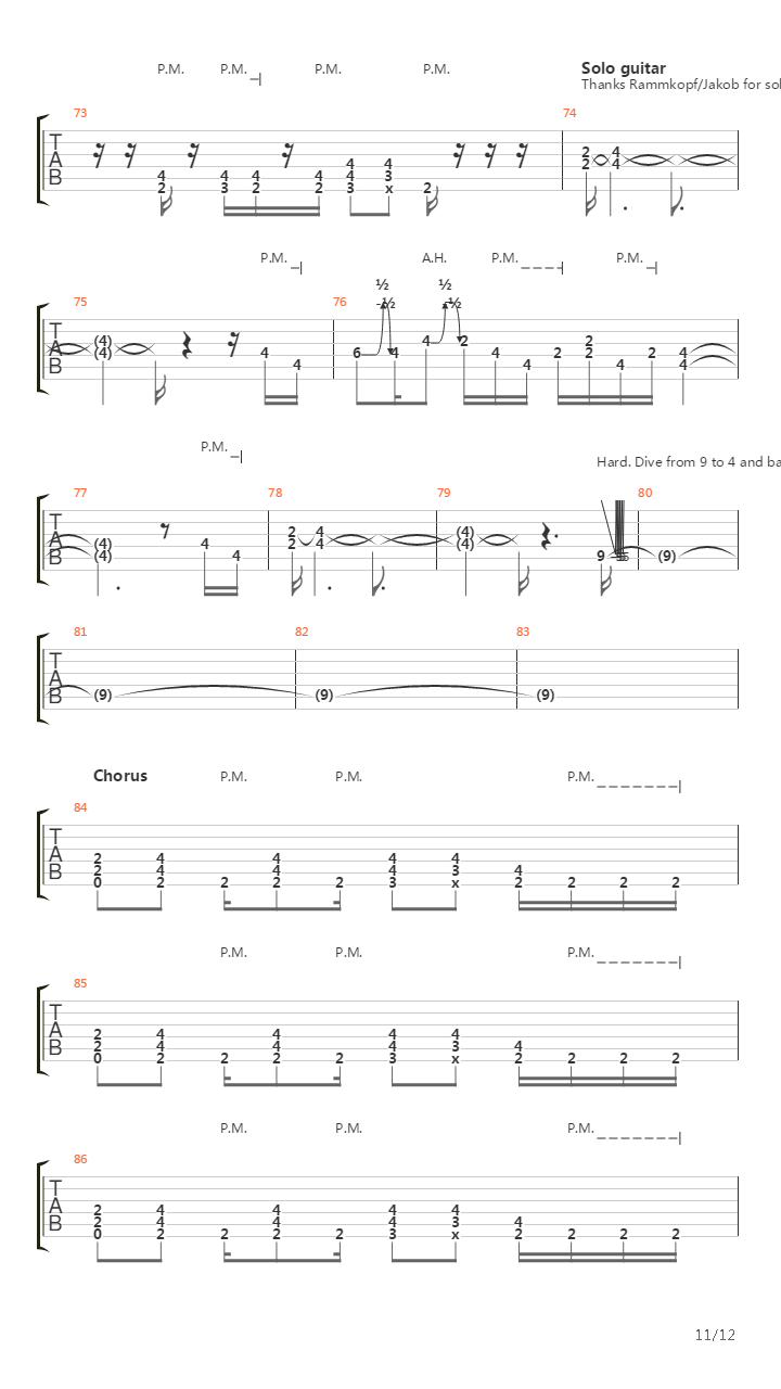 Herzeleid吉他谱