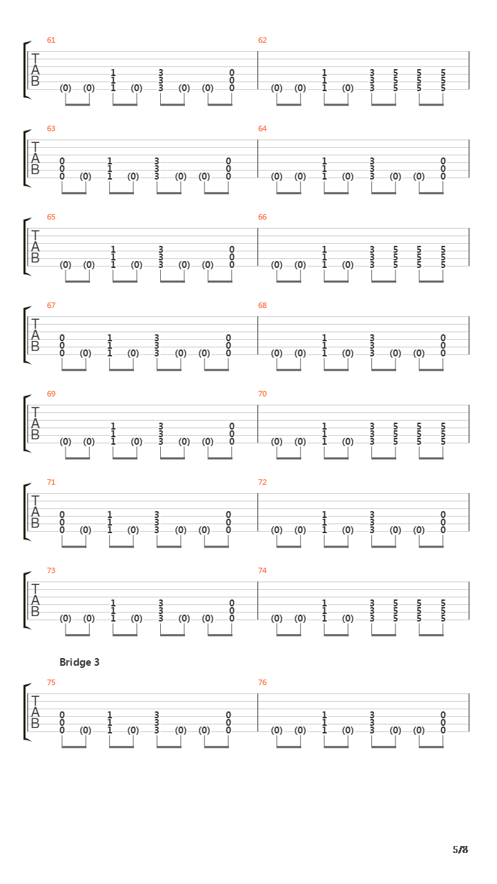 Los吉他谱