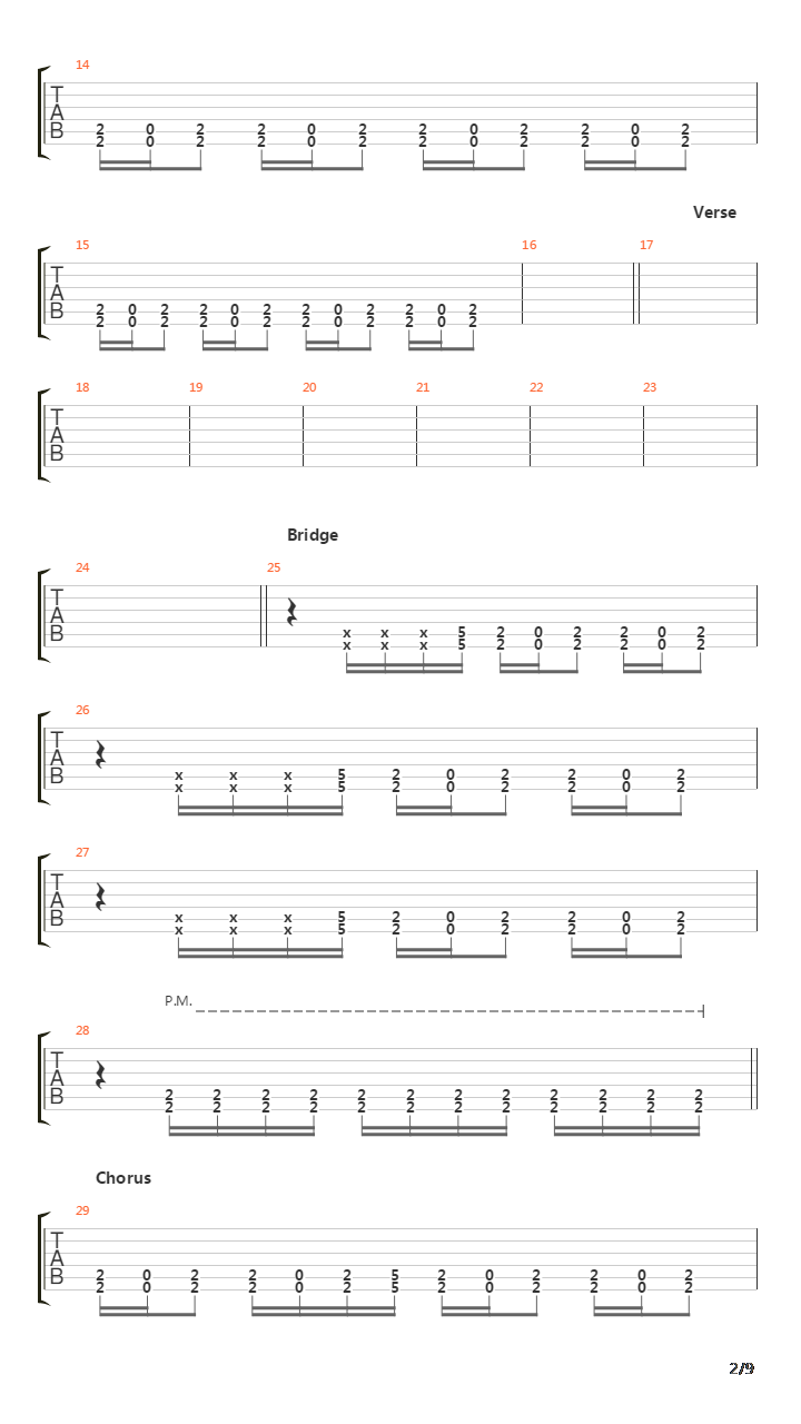 Mein Teil吉他谱