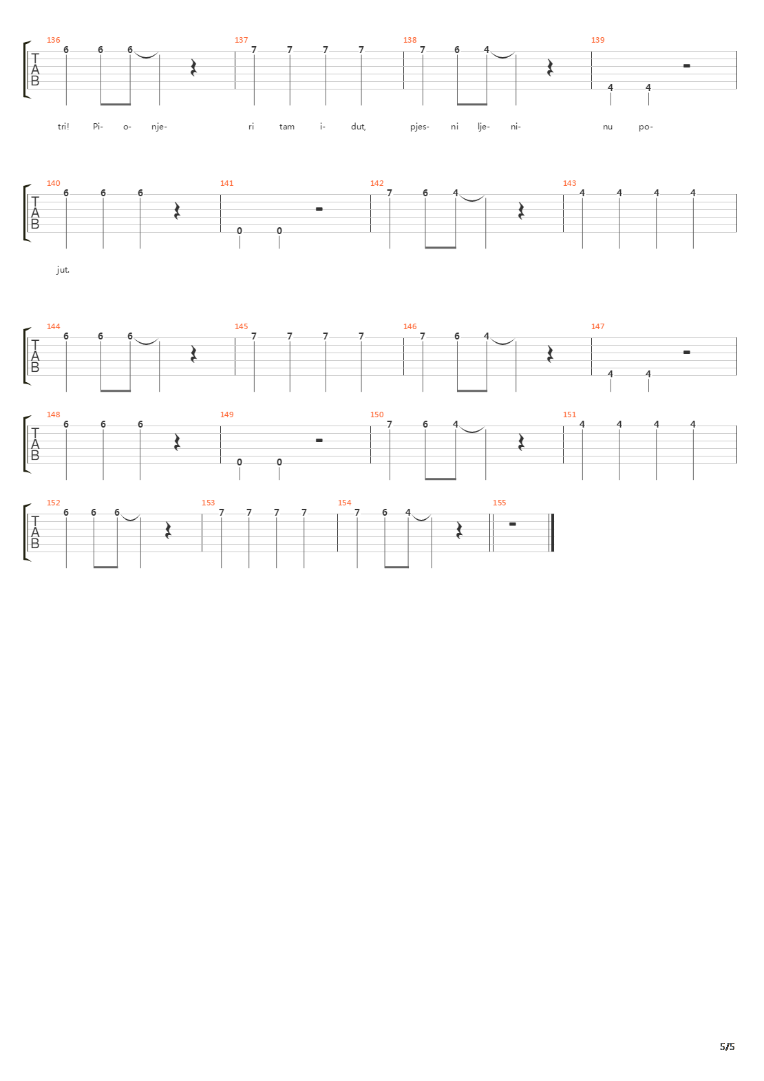 Moskau吉他谱