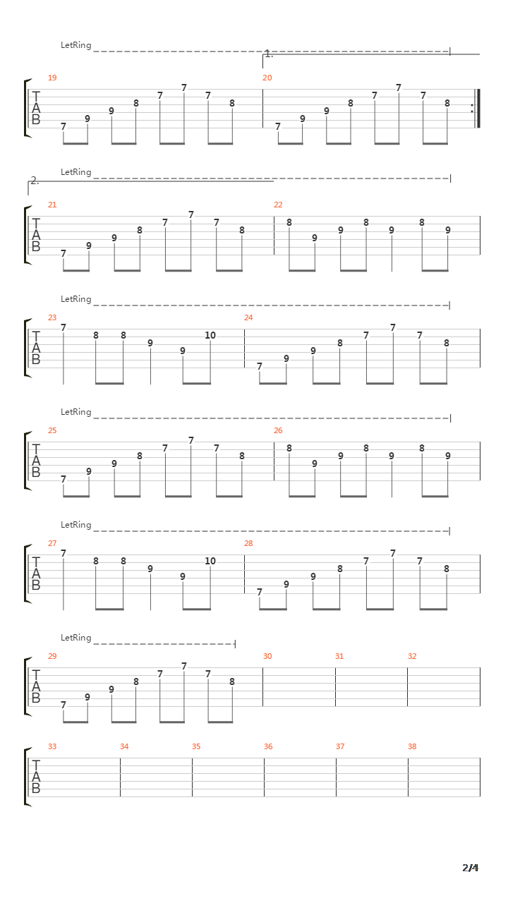 Mutter吉他谱