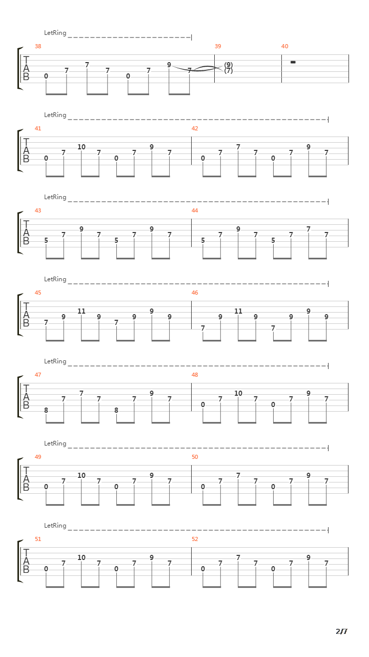 Nebel吉他谱