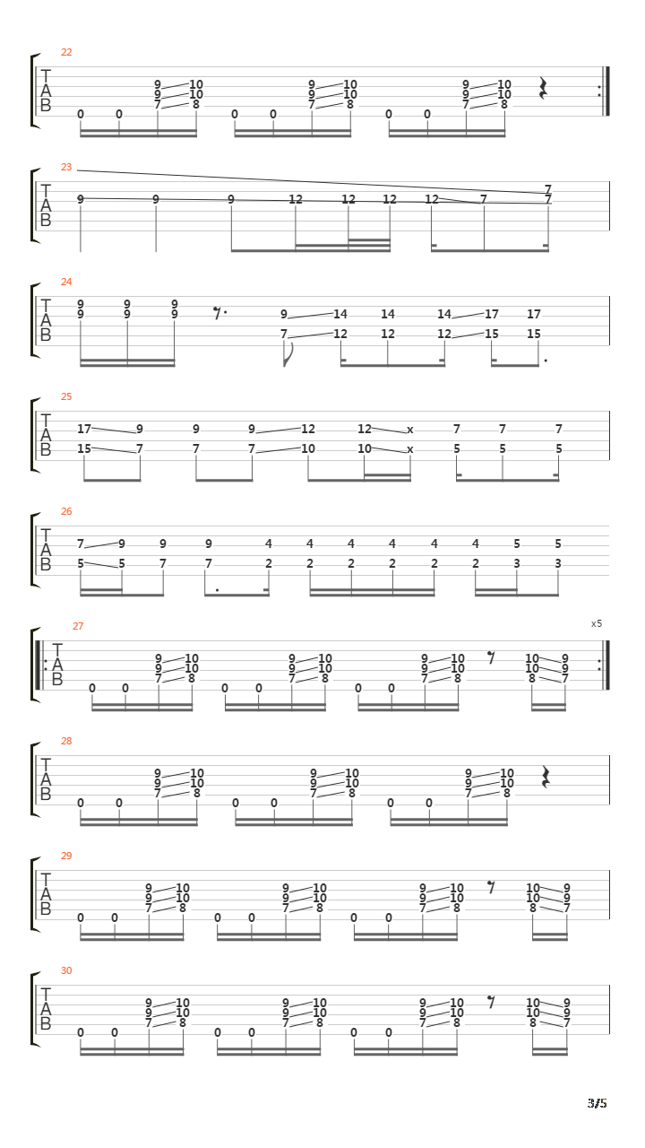 Rammstein吉他谱