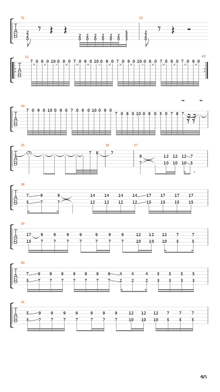 Rammstein吉他谱