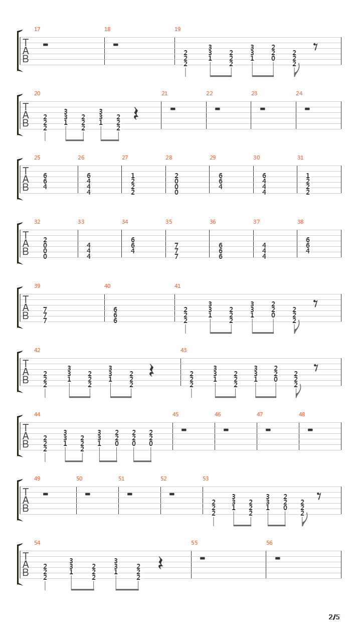 Sonne吉他谱