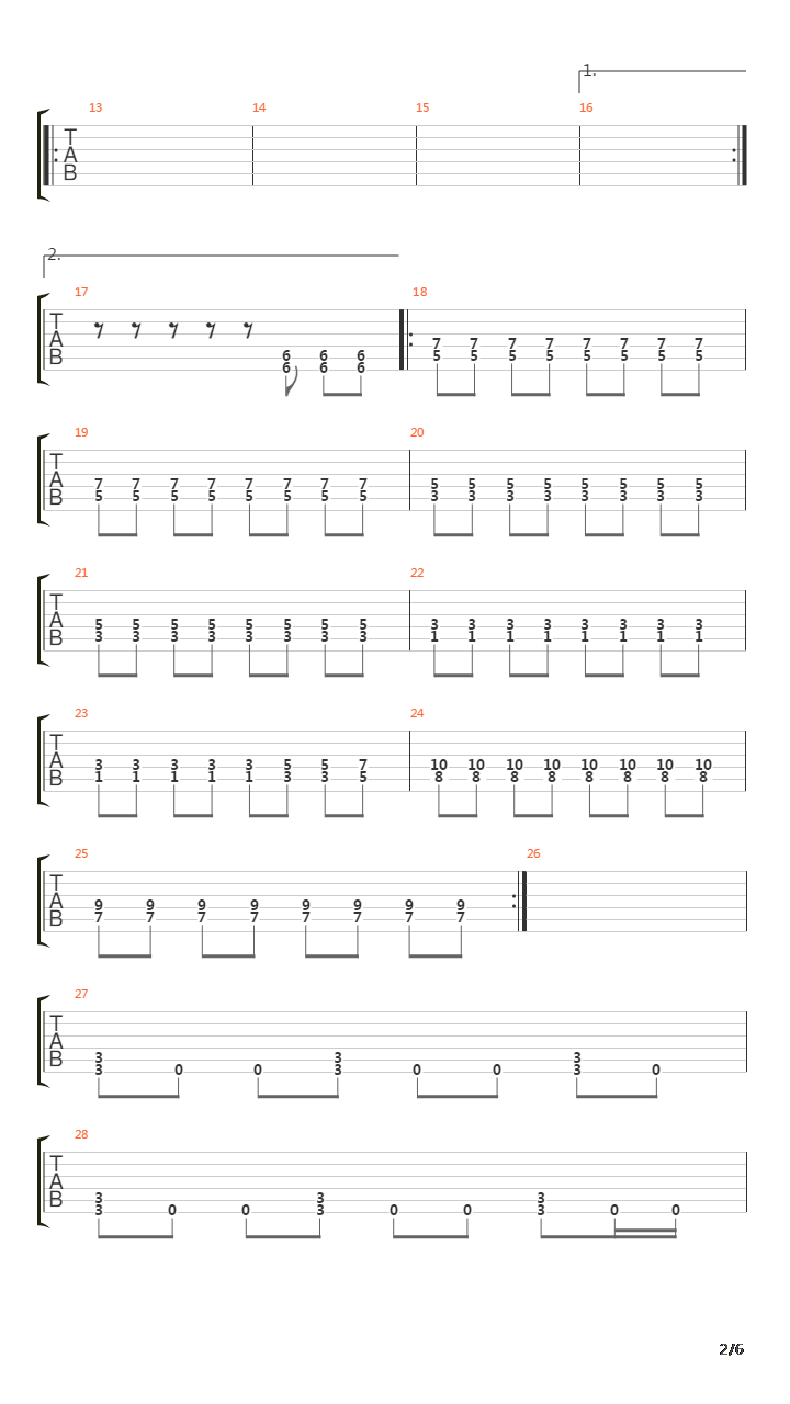 Spieluhr吉他谱