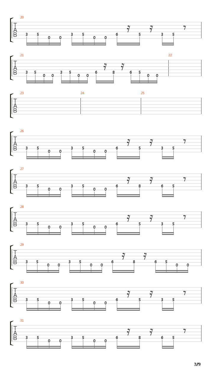 Tier吉他谱