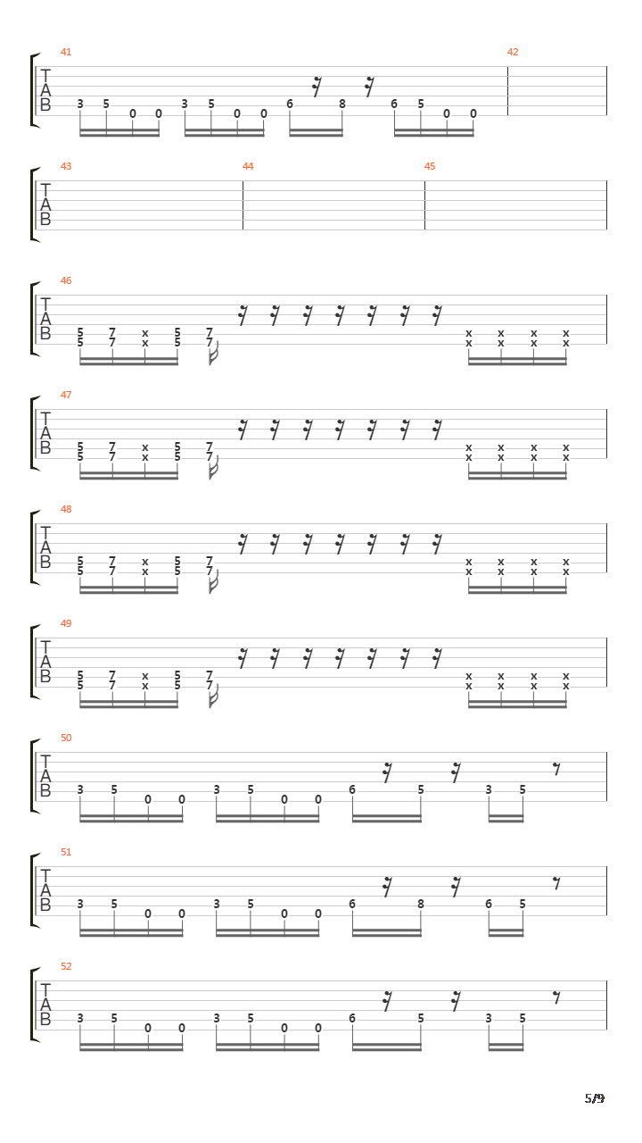 Tier吉他谱