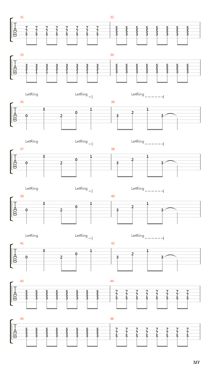 Pet Sematary吉他谱