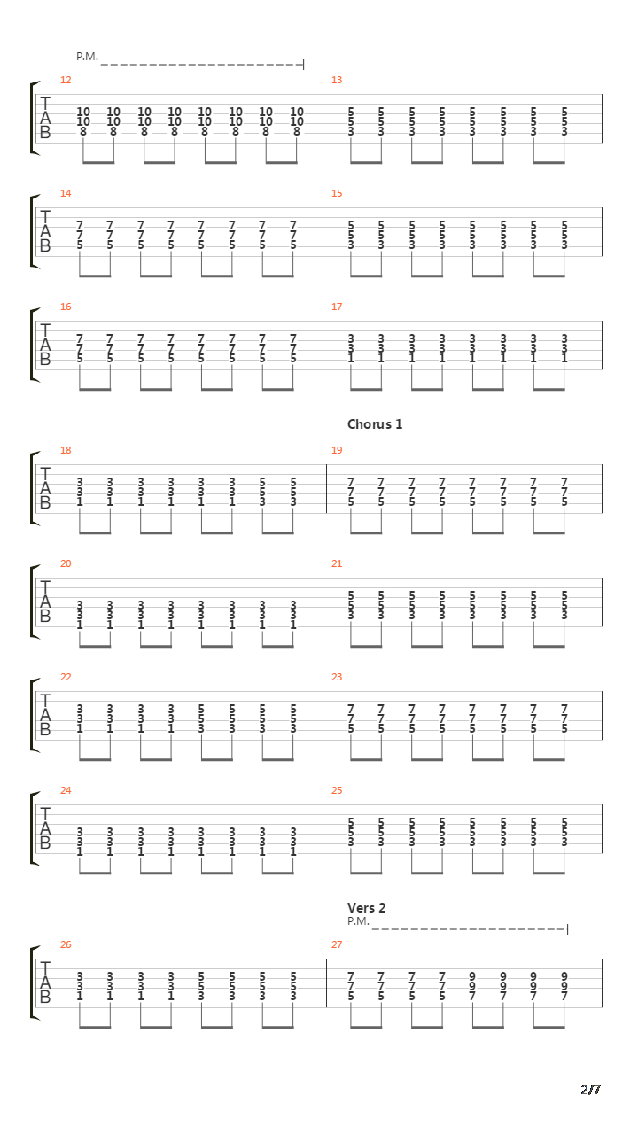 Pet Sematary吉他谱