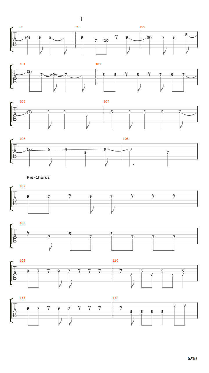 The Beginning吉他谱