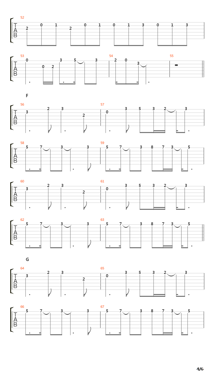 Anata吉他谱