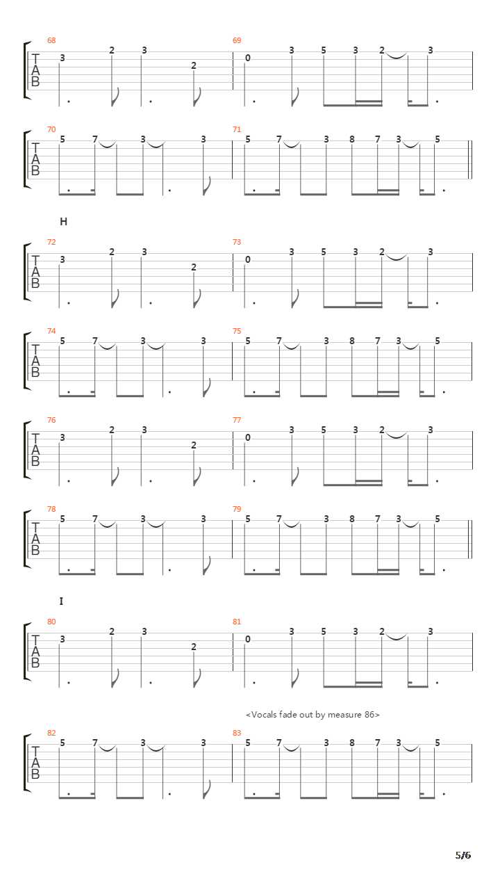 Anata吉他谱