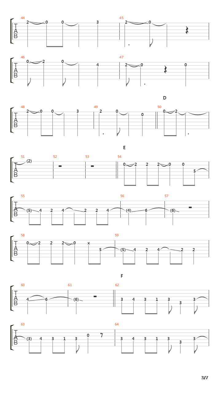 As One吉他谱