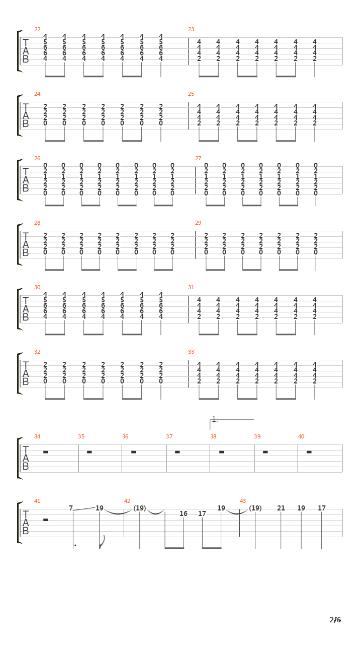 Drivers High吉他谱