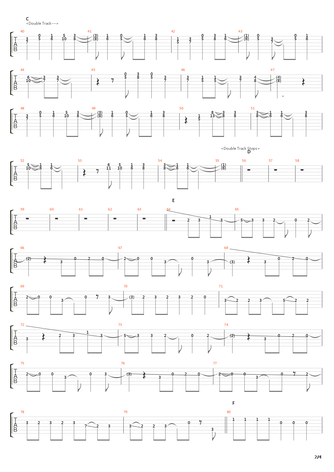 Link吉他谱