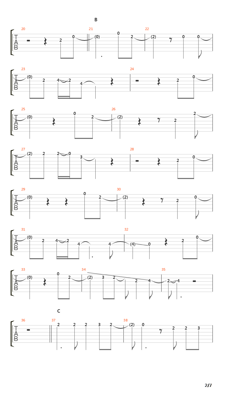 Metropolis吉他谱