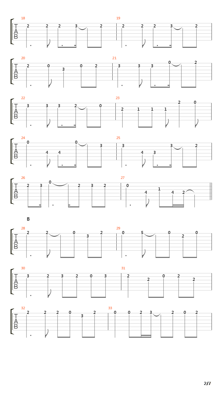 Pieces吉他谱